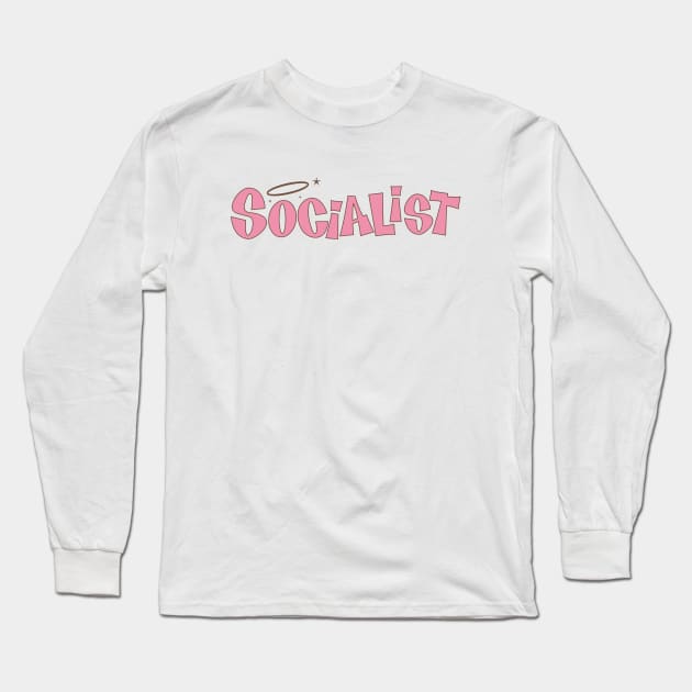 Socialist - Barbie Long Sleeve T-Shirt by Football from the Left